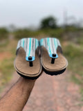 Eko Blue Shimmer Modular Striker Sandals
