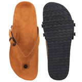 Brown Suede Flipflop (Leather)