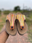 Eko Orange Hue Shimmer Modular Striker Sandals
